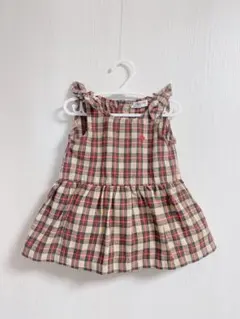 BURBERRY バーバリー ワンピース チュニック リボン チェック 80cm