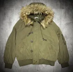 00s Y2K archive N-2B フライトジャケット ファー 短丈 M