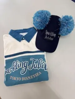 東京ディズニーシー　ジュビリー Tシャツ　キャップ　サングラス　3点セット×2 東京ディズニーシー ジュビリー Tシャツ キャップ サングラス 3点