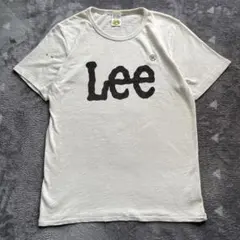 希少 Lee ロゴプリント Tシャツ オフホワイト vintage 古着 Y2K