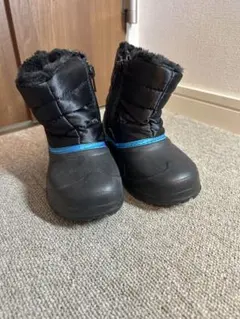 IGNIO 子供用スノーブーツ ブラック/ブルー　15cm