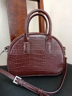 新品未使用 LOWRYSFARM 2WAY ミニボストンバッグ ブラウン