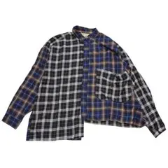 【新品】Jieda/2019AW アシンメトリーチェック シャツ定価26400円のサムネイル