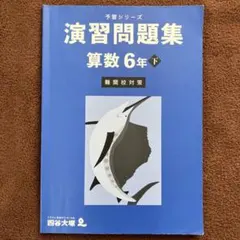 演習問題集 算数 6年 下 難関校対策
