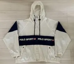 90s polo sport 名作 マウンテンパーカー コットンパーカー ロゴ