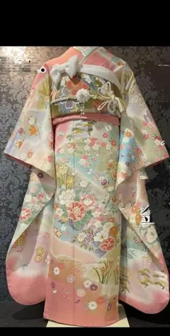 藤井寛　田中義織物　訪問着　セット　正絹　雲　金駒刺繍 藤井寛 田中義織物 訪問着 セット 正絹 雲 金駒刺繍 - メルカリ
