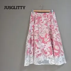 JUSGLITTY ジャスグリッティー フレアスカート スカート 花柄 2のサムネイル