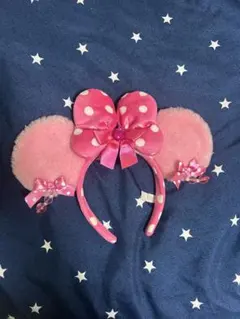 ミニーマウス耳カチューシャ ピンク