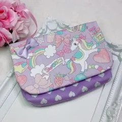 ユニコーン スウィート パープルハート 移動ポケット