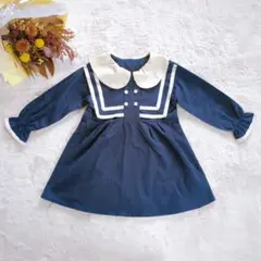 新品タグ付き✨️ SHEIN セーラー 90 95 ワンピース ネイビー