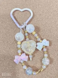 【ハンドメイド】オーロラビーズ ストラップ