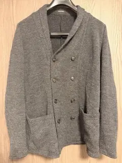 EMPORIO ARMANI ダブルジャケット ウール100% グレー 54