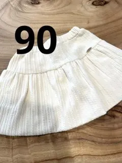 【petit main】★美品★フレアスカート インナーパンツあり　90㎝