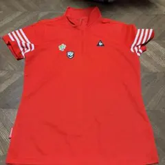 le coq sportif レディース ゴルフシャツ レッド LL