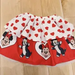 しまむら　リトシー　ミニーマウス ハート柄 フリルスカート 120cm 美品