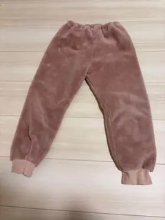 無印良品　静電気の少ないパジャマ　ピンク フリース ズボン 120cm~