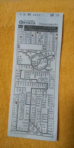 活版？車内補充券☆国鉄☆都区内☆未使用☆一冊 活版？車内補充券☆国鉄☆都区内☆未使用☆一冊