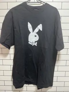 プレイボーイPacSunラビット柄黒Tシャツ半袖 Lヴィンテージストリート古着 プレイボーイPacSunラビット柄黒Tシャツ半袖 Lヴィンテージストリート