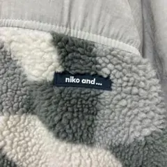 niko and... ボア切り替えブルゾン グレー