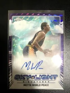 topps chrome METTA WORLD PEACE サインカード