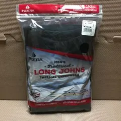 新品 INDERA インデラミルズ サーマル長袖 ブラック 黒 L