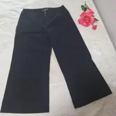 【人気☆LRL RALPH LAUREN】黒　コットンパンツ　サイズ4のサムネイル
