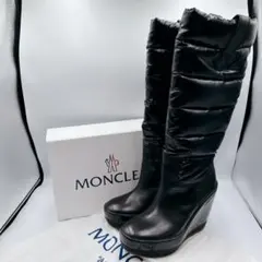 モンクレール ダウンブーツ 定価80000万 サイズ38  MONCLER(モンクレール) sacaiコラボ バルーン ファー ダウンジャケット