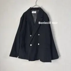 Bonlecill noir メタルボタン テーラード ジャケット 黒 ブラック