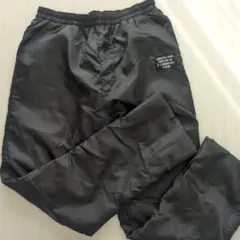 ブラックナイロンロングパンツ（フリース裏地）