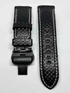 HIRSCH 時計替えベルト　24mm　ブラック　黒