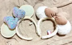 東京ディズニーリゾート 40周年 カチューシャ キラキラ 冬 ミニー