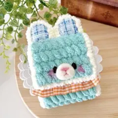 モコモコうさぎさんポーチ(緑)