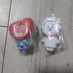 BT21 フォトフレームマスコット テテ TATA ジン RJ 2個セット