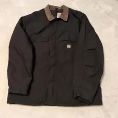 希少■カーハート【L】トラディショナルジャケット ダック ブラック 雰囲気◎