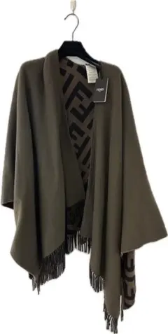 新品未着用タグ付き　FENDIフェンディ2WAYケープコート　ブラック　マント 楽天市場】フェンディ FENDI ケープコート 衣料品 アウター ウール