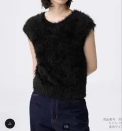 GU フェザーヤーンニットプルオーバー