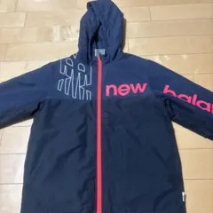 new balance フード付きジャケット ネイビー/レッド