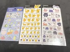 ポケモン 4サイズステッカー 他 シール 3枚セット カミオジャパン