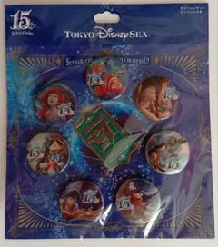 東京ディズニーシー 15周年缶バッジセット