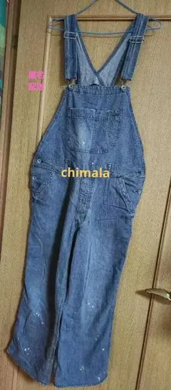 大人女子オシャレ＊chimala ビッグシルエットダメージ加工　サロペット 大人女子オシャレ＊chimala ビッグシルエットダメージ加工サロペット