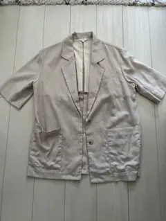 MOUSSY ベージュ 半袖テーラードジャケットのサムネイル