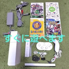 【動作確認済】wii　本体　一式　ソフト　セット　①