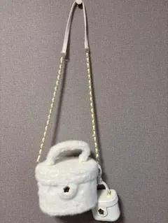 リリーブラウン マリークワント ファーバッグ ミニバッグ付き