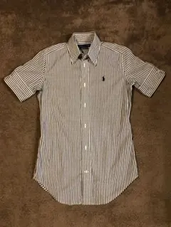 ポロラルフローレン　ボーダー半袖シャツ　Ladies XS