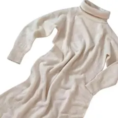 タートルネックワンピース ロングワンピース