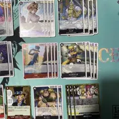 ワンピースカードゲーム 赤黒サボ デッキパーツ まとめ売り