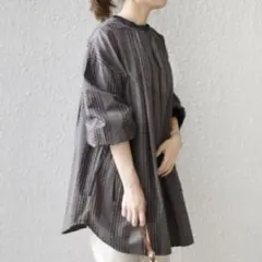 ships チェックチュニックシャツ