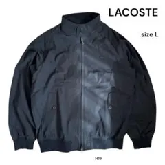 LACOSTE ブルゾン　ジャケット　黒 サイズM ダブルフェイススウェットジップジャケット / ジップアップブルゾン
