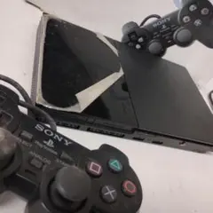 SONY PS2 本体 コントローラー2個 パワプロ12付【通電・起動確認済