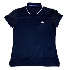 美品　adidas 半袖ポロシャツ メッシュ　ファブリックミックス　XL